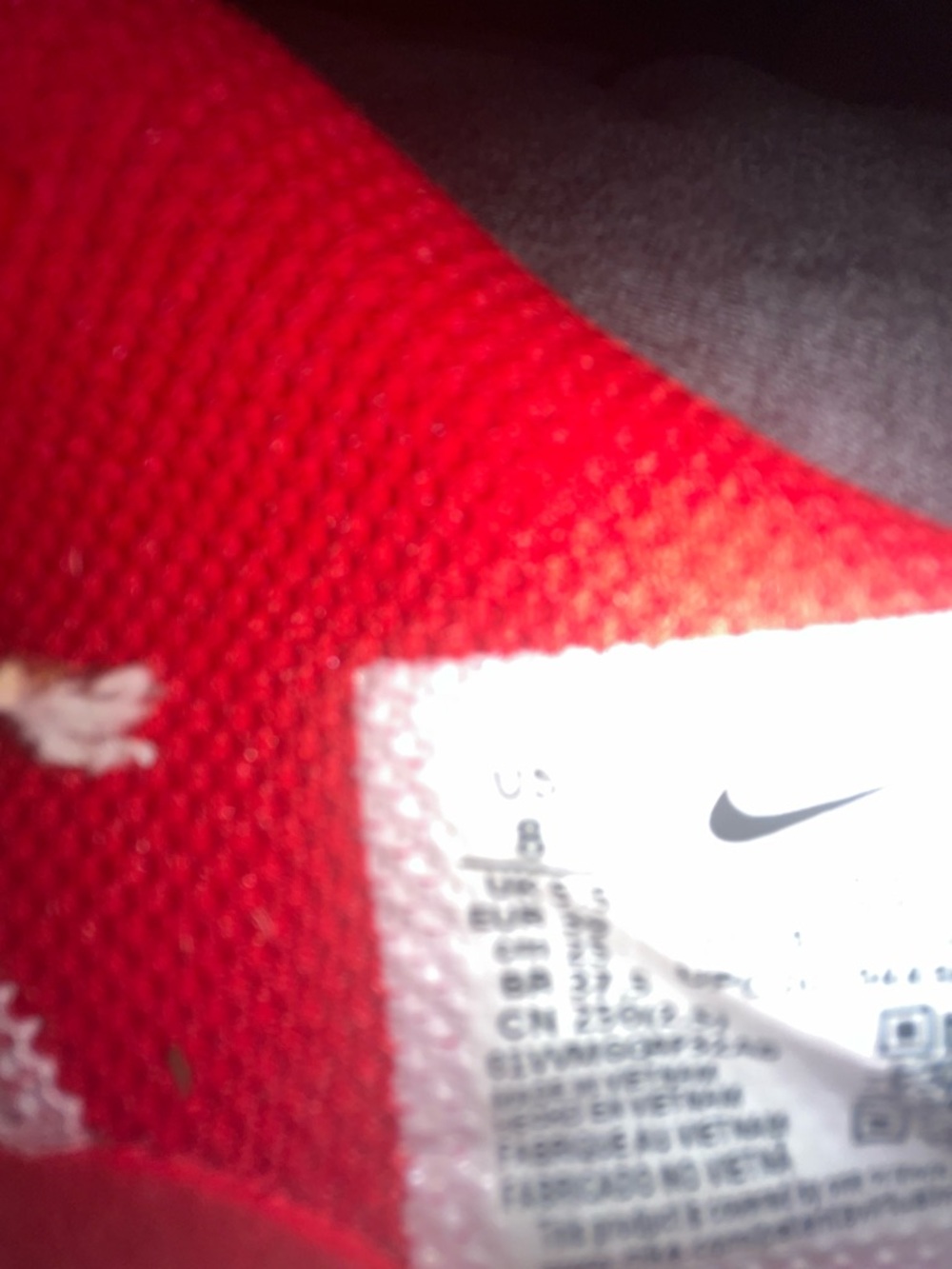 Nike White and Red Training Sneakers - Picture 7 of 10